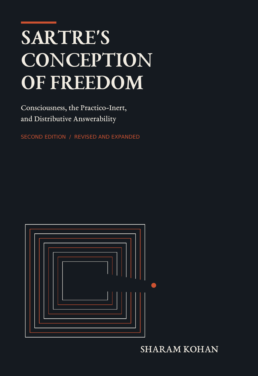 Front panel of the dust jacket for Sartre's Conception of Freedom, second edition